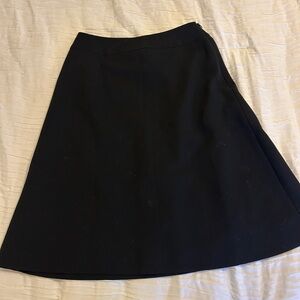 Talbots 90s Black A-Line Skirt